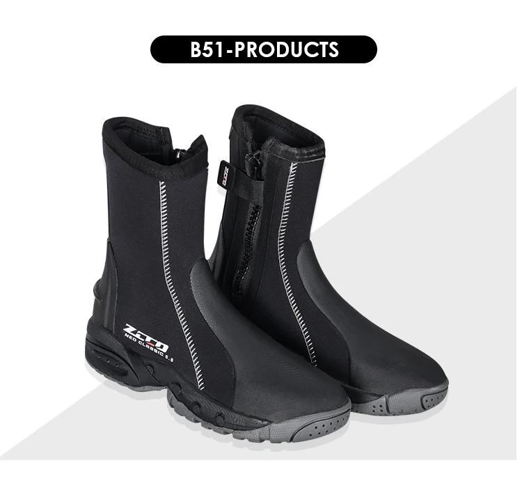 Premium Neoprene Men & Women Wetsuit Boots,5mm Puncture Resistant Sole
