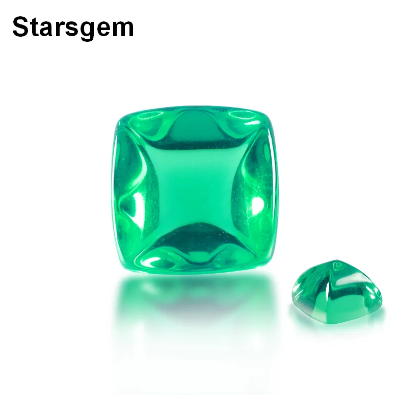 

Starsgem Lab Synthetic Hydrothermal Sugar-loaf Shape Emerald Price Per Carat