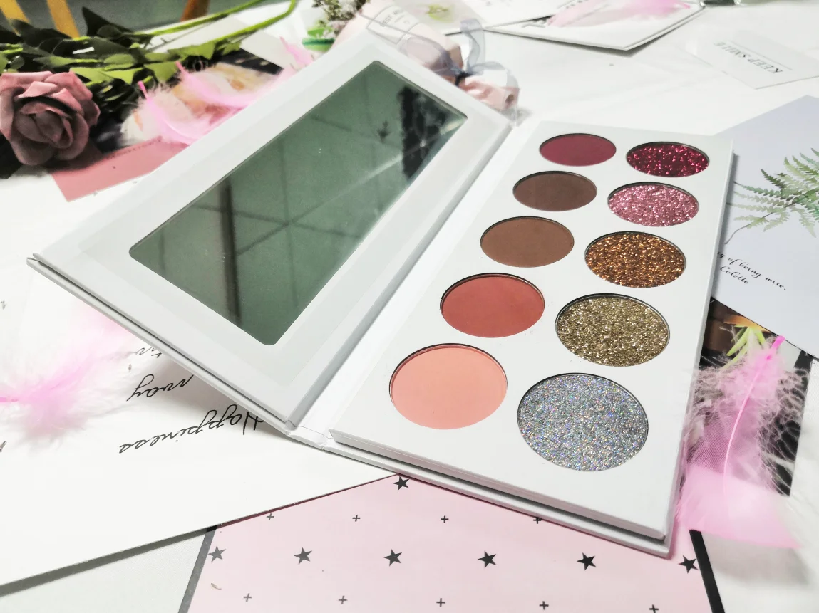
high pigment 10 color eyeshadow palette private label 