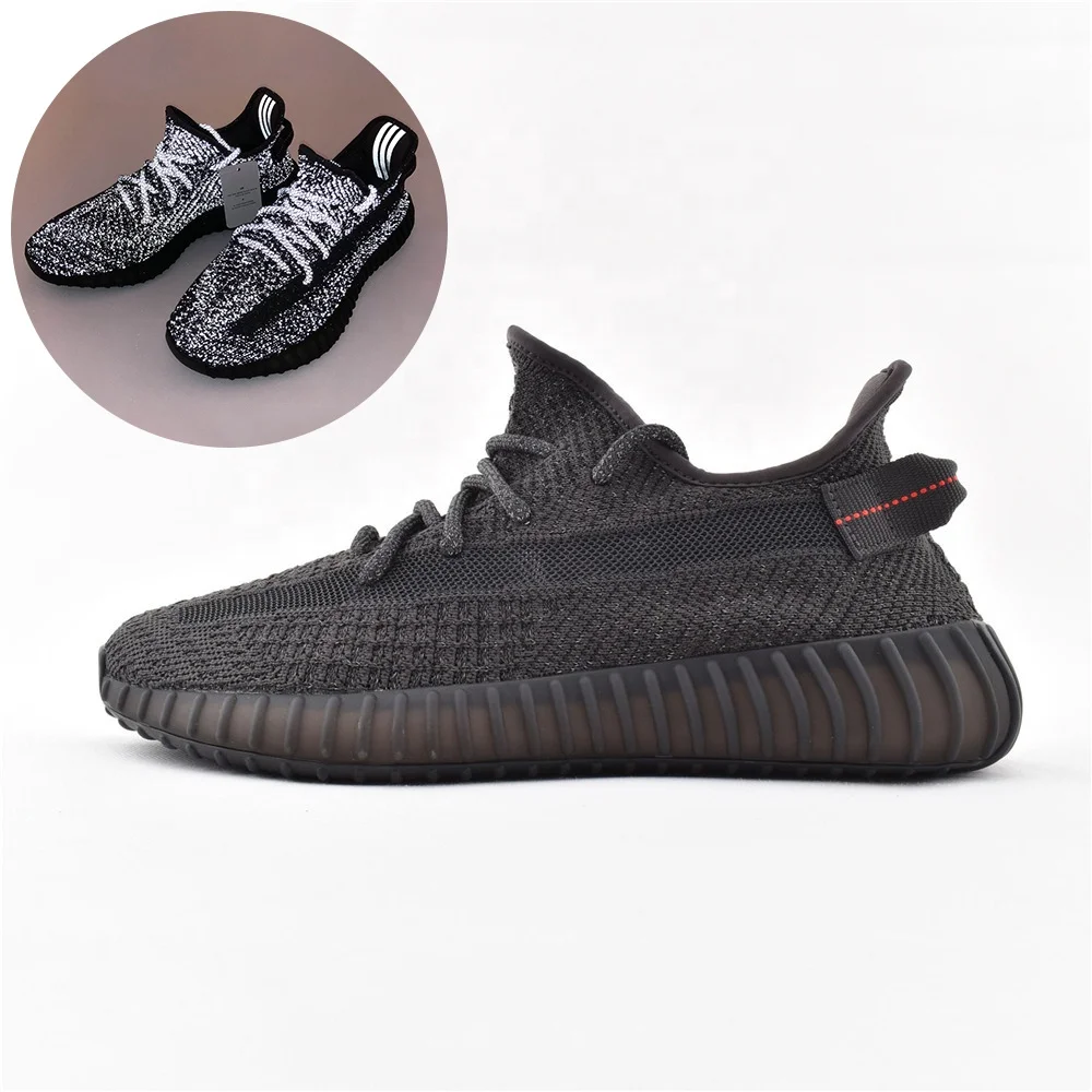 

2021 Original Yeezy Running Shoes Casual Sport Shoes Sneakers 350 V2 Running Putian Shoes Original Logo Boxes Size US 4-13, As customer requested