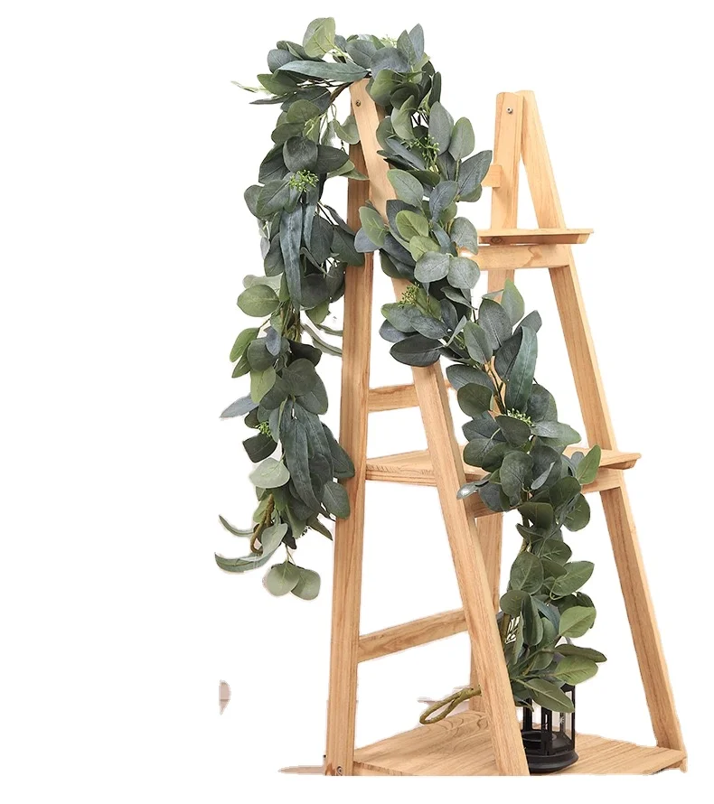 

Amazon 5.9' feet handwrapped faux silk eucalyptus leaves garland vine for wedding Backdrop Arch Wall Decor, Green