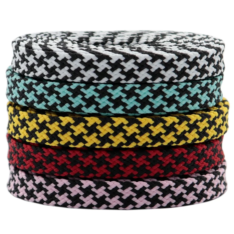 

Coolstring Lace Company Brand New Trendy Design High Strength Multicolored Two Color Polyester Flat Shoe Laces, Customized