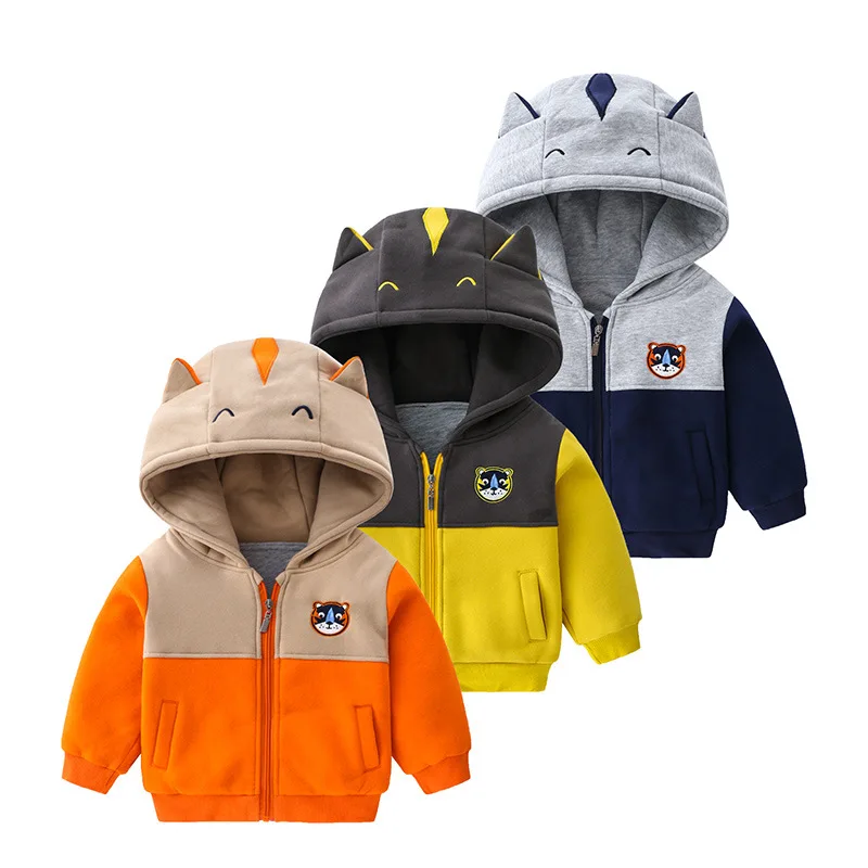 

Cartoon Cat Car Spring Hooded Coat Jacket Tops Spring Children Coat Kids Jacket Boys Outerwear Coat