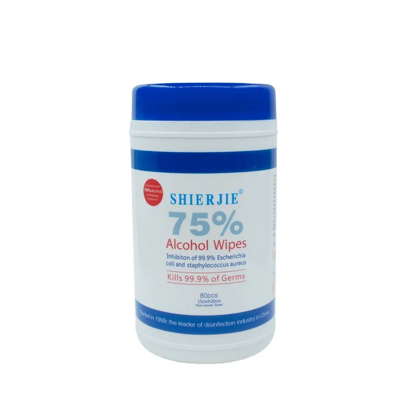 

Private Label EPA 80pcs Per Canister Bucket Disinfectant Alcohol Wipes For Medical Use