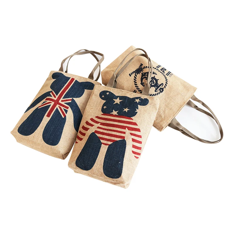 

High Quality New Mini Barrel Jute Insulated Casual Tote Beach Womens Handbag