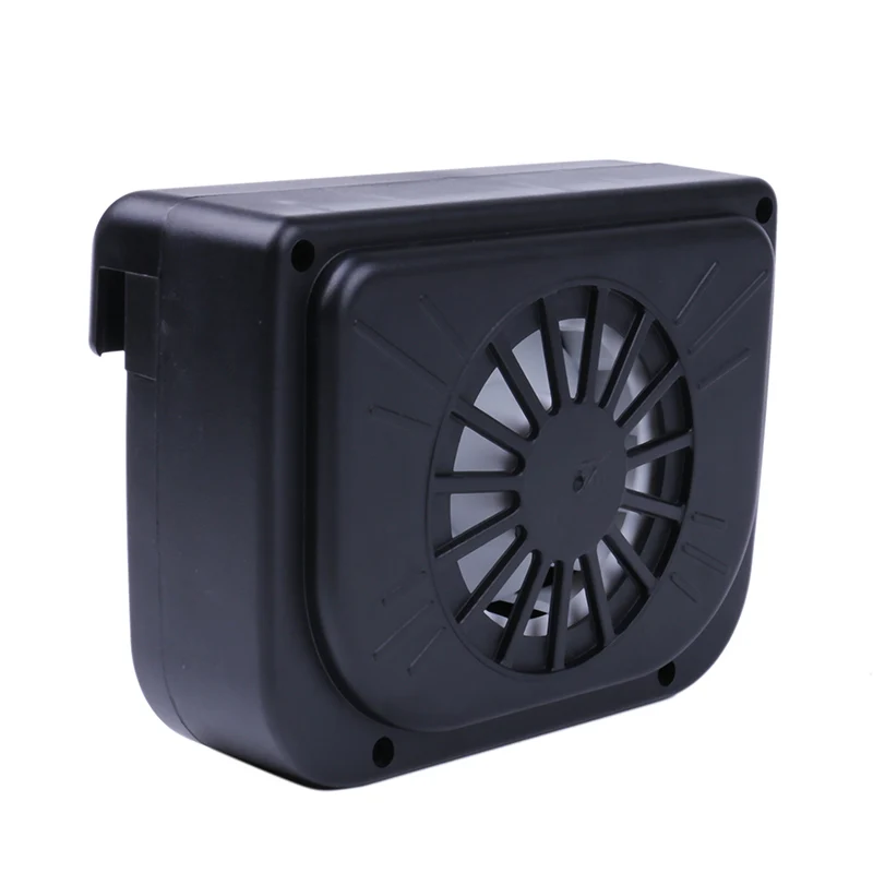 Car Summer Solar Powered Auto Window Fan Air Vent Ventilation Fan Air Vent Radiator With Rubber