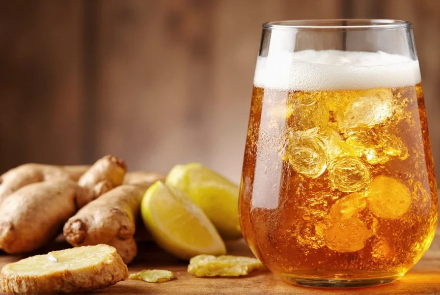 Variety of ginger products including fresh root, tea, and supplements