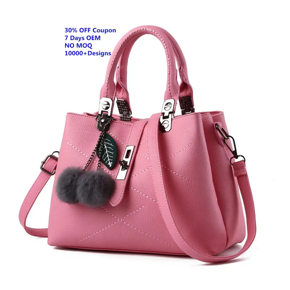 

China supplier 2020 trendy designer pu leather ladies hand bags famous brands handbags in dubai