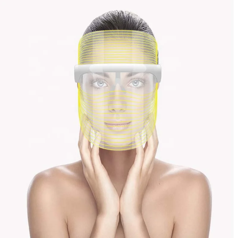 

2020 Professional 3 Colors LED Phototherapy Beauty Mask PDT LED Facial Machine Light Up Therapy LED Face Mask Form Home