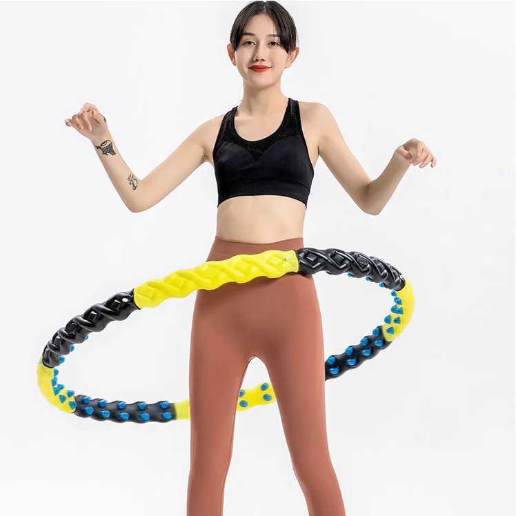 

2021Jointop Weighted for Fitness Exercise New Large Detachable Hoola Hoop Double Way Magnetic Massage Fitness Hula Rings