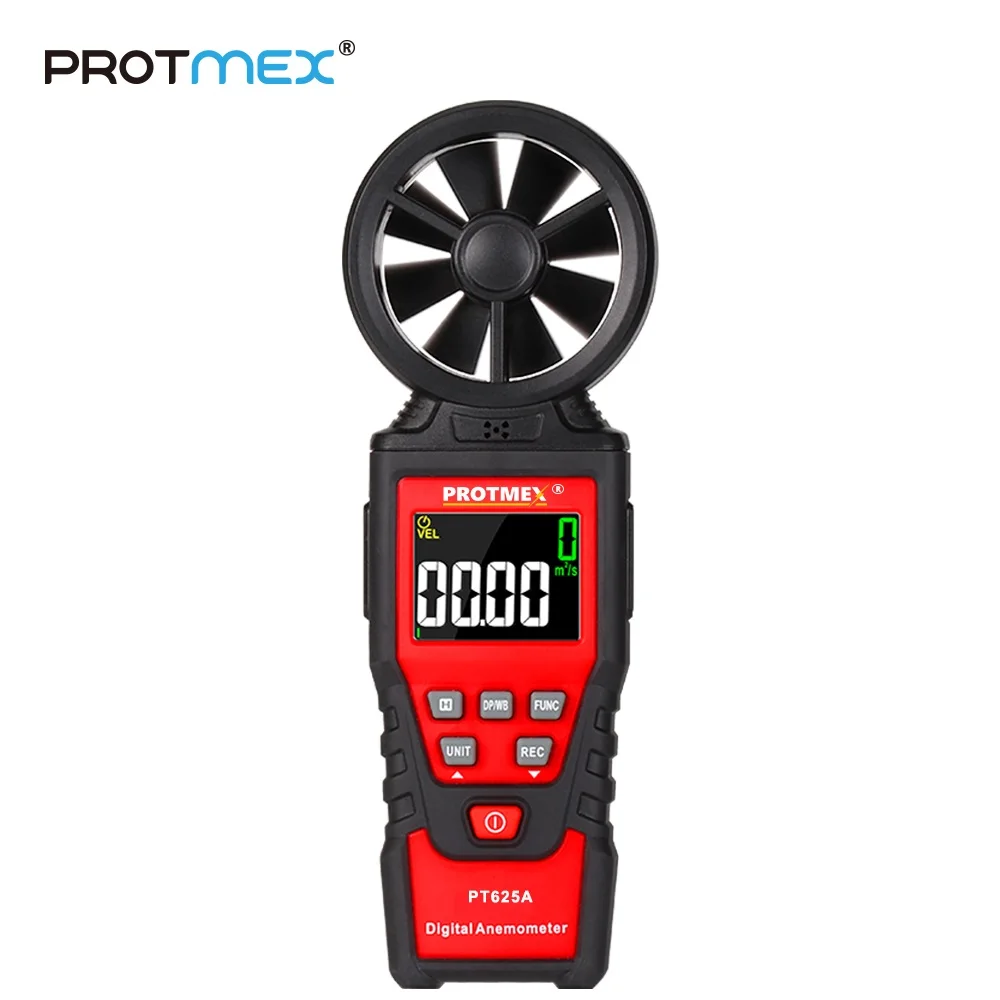 
2019 New product Digital wind Anemometer PROTMEX PT625A Air Flow Meter Wind Speed Meter 