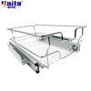 Kitchen Pantry Sliding Wire Drawer Basket Kitchen Cabinet Pull Out Basket Glass Lazy Susan