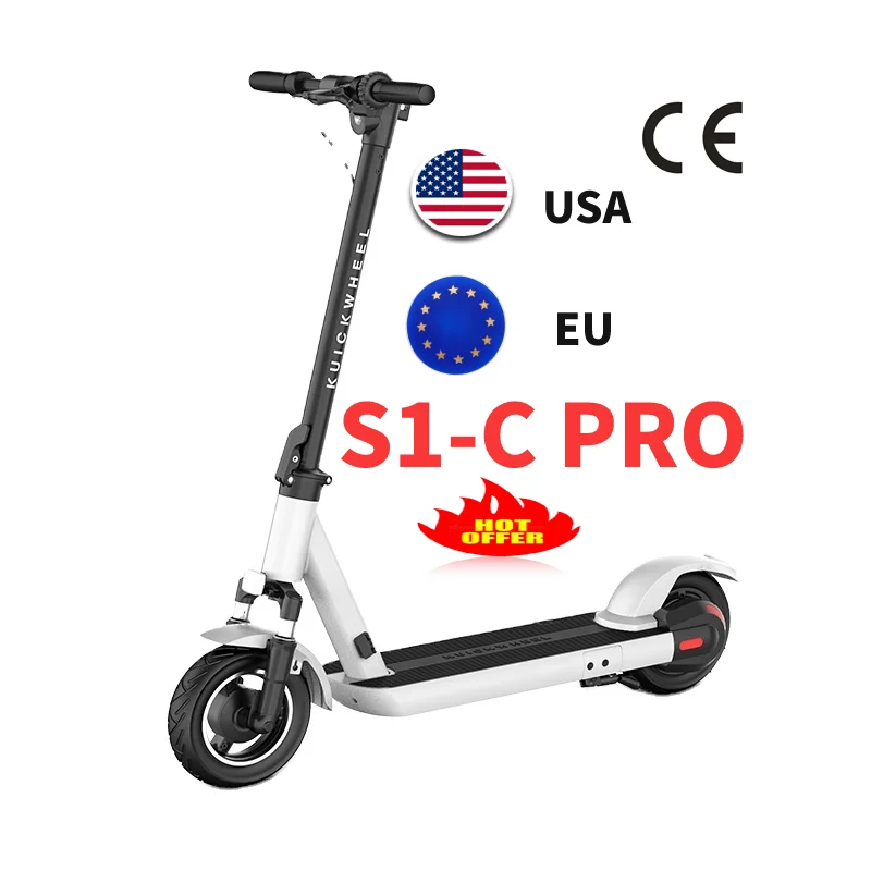 

S1-C Pro 10 Inch Tire Motor 500W 2 Wheel Kick Folding Foldable Adults Electric Scooter Fast Adult