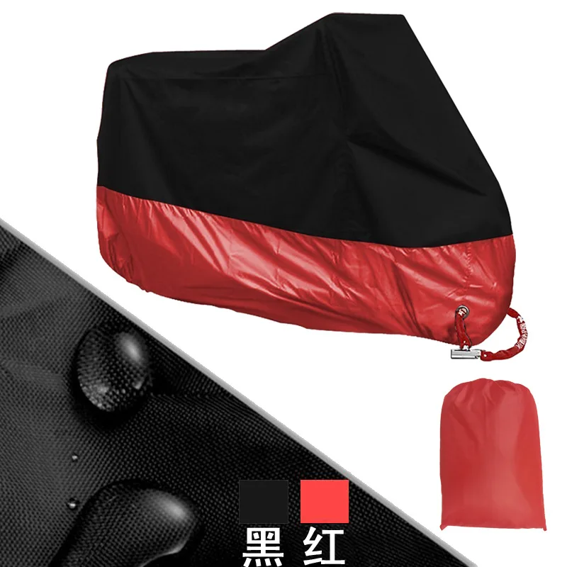 
Motorcycle Waterproof Cover Protector Case Cover Rain Protection Breathable Red Black Color XL~4XL  (62295951017)
