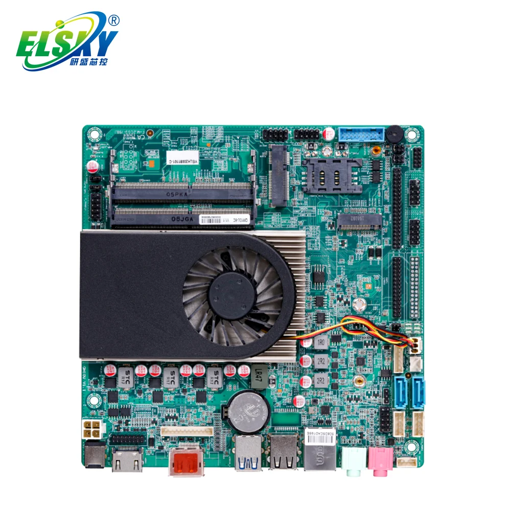 

Hot Sale ELSKY Core i5 10210U i3 10110U i7 10510U QM10U DDR4 Mini itx motherboard With 4K Display EDP LVDS 1HDMI VGA Optional