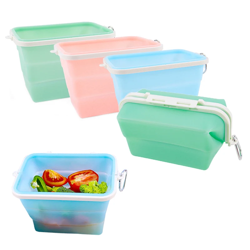 

Bpa free folding food grade reusable silicone storage food bag silicon freezer storage & containers folding box bag manufacturer