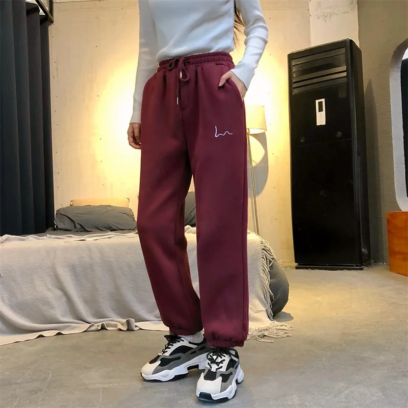 

Harajuku Joggers Wide Leg SweatPants Women Trousers Plus Size High Waist Pants Streetwear Korean Casual Pant Femme Fall