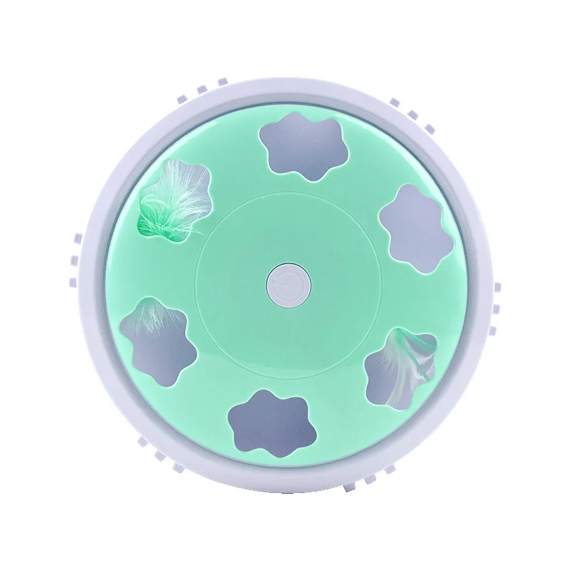 

Electric Flash Cat Toy Automatic Rotating Play Disc Feather Teaser Cat Stick Luminous Toy