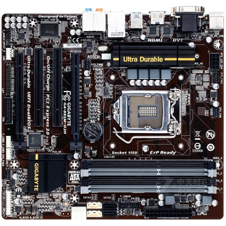 

Motherboard For Gigabyte B85M-D3H LGA1150 DDR3