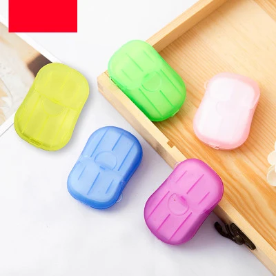 

Portable disposable mini soap flakes, 5 colors