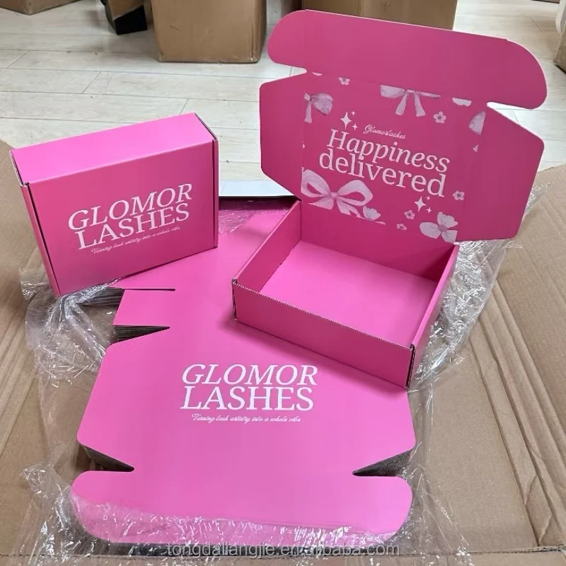 High Quality Custom Black Mailer Packing Companies Carton Box with Uv Printing logo for Clothes Box Small Cardboard Box