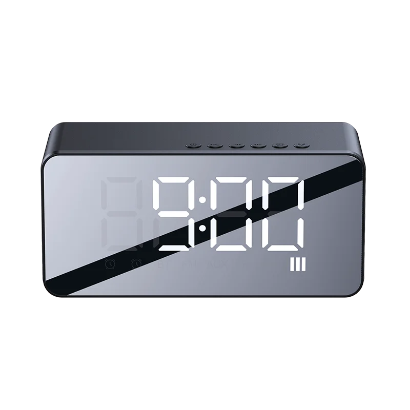 

USAMS most popular US-YX007 Rohs certificate mirror alarm clock mini portable wireless speaker bedroom