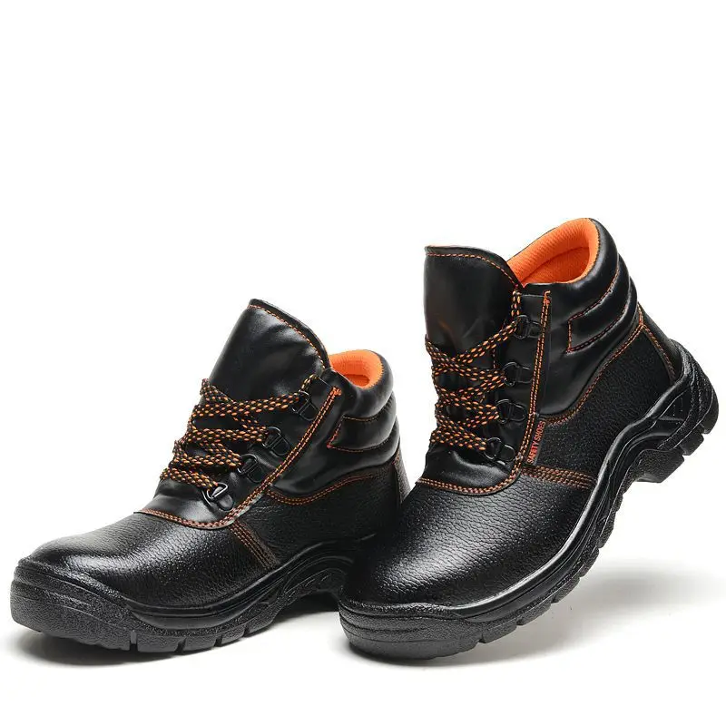 

Diansen Anti-smash and Anti-puncture Wear Resisting Non-slip Rubber Sole Steel Toe Leather Safety Boots