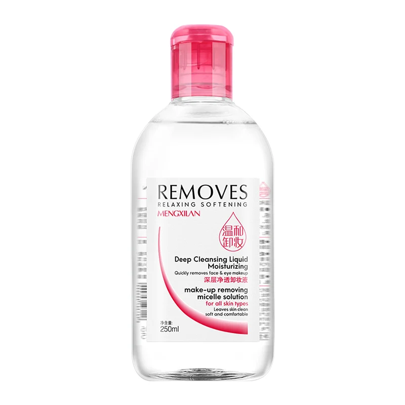 

Hot selling Custom Womens Face Make Up Remover Private Label Gentle Cleansing Liquid Makeup Remover for Eye or Face Makeup