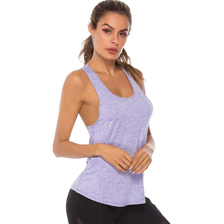 

Factory wholesale woman plus size tank top shirts knitted athletic tank top for women