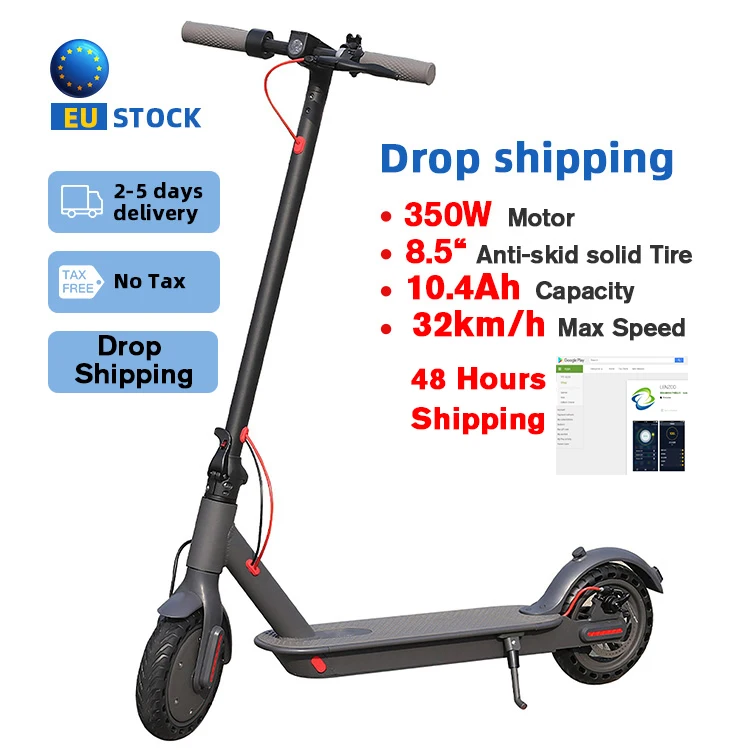 

10.4Ah 32km/h EU warehouse No Tax APP 350W electric scooter price M365 folding electric scooter electric scooters for adult