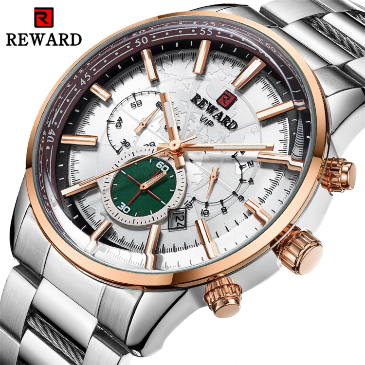 

REWARD RD81005M Luxury Men's Watch 30m Waterproof Date Clock Male Sports Watches Men Quartz Casual Wrist Watch Relogio Masculino