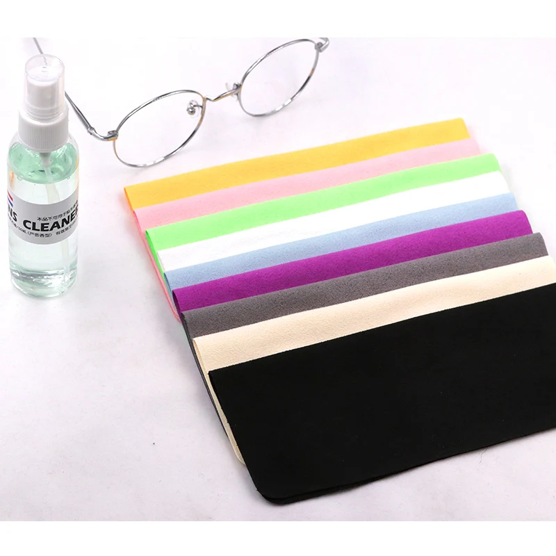 

Soft Chamois Glasses Cleaner Eyeglasses Microfiber Clean Cloth for Lens Phone Screen Cleani, Customized