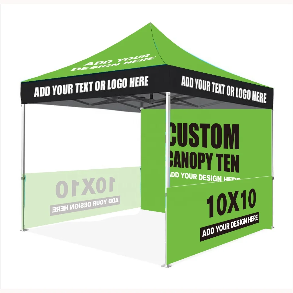 10x10ft 3x3m Factory Folding Instant Aluminium Shelter Custom Event Awning Pop up Gazebo Trade Show Canopy Tent