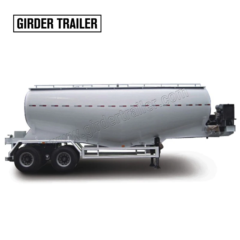 

Dual axles blower 30tonne powder material bulk transport dry bulker cement tanker trailer with air compressor