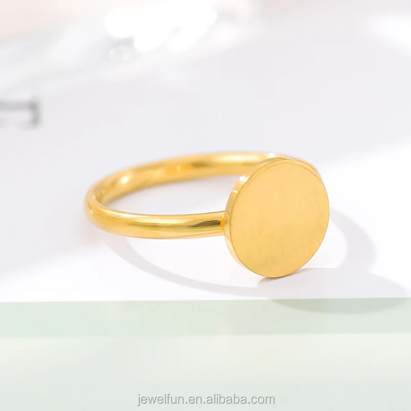 

Wholesale Jewelry 2020 Simple Dainty Full Moon Midi Ring Size in 6.75Women Jewelry Round Bijoux Femme Wedding Rings, Gold/silver/rose gold