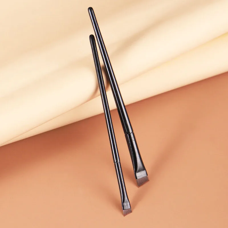 

Soft Slanted Shadow Eyelash Slant Profesional Small Single Eyebrow Brush Synthetic Hair Angled Sharp Fine Eye Liner Brow Brushes