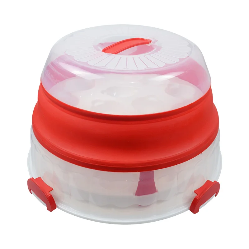 Collapsible Cupcake And Cake Carrier Buy 2 Tier Collapsible Cupcake