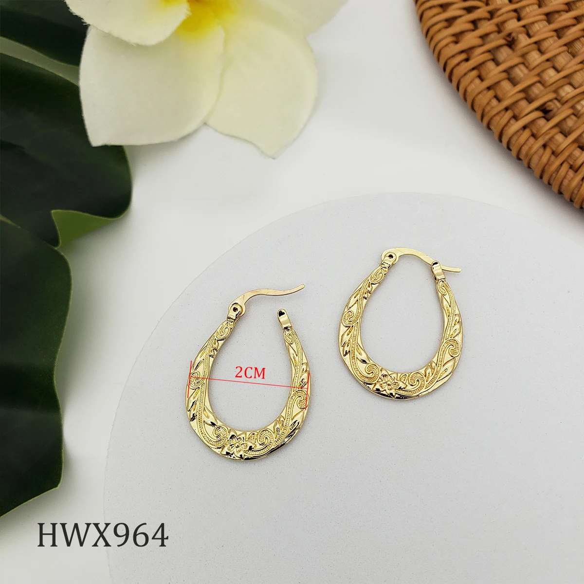 

polynesian tatto earrings Islander polynesian big huggie earrings gold plated modern earrings