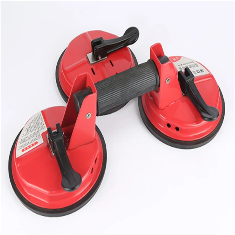 Factory price heavy duty aluminium vacuum granite glass suction cup glass lifter for building hand tools