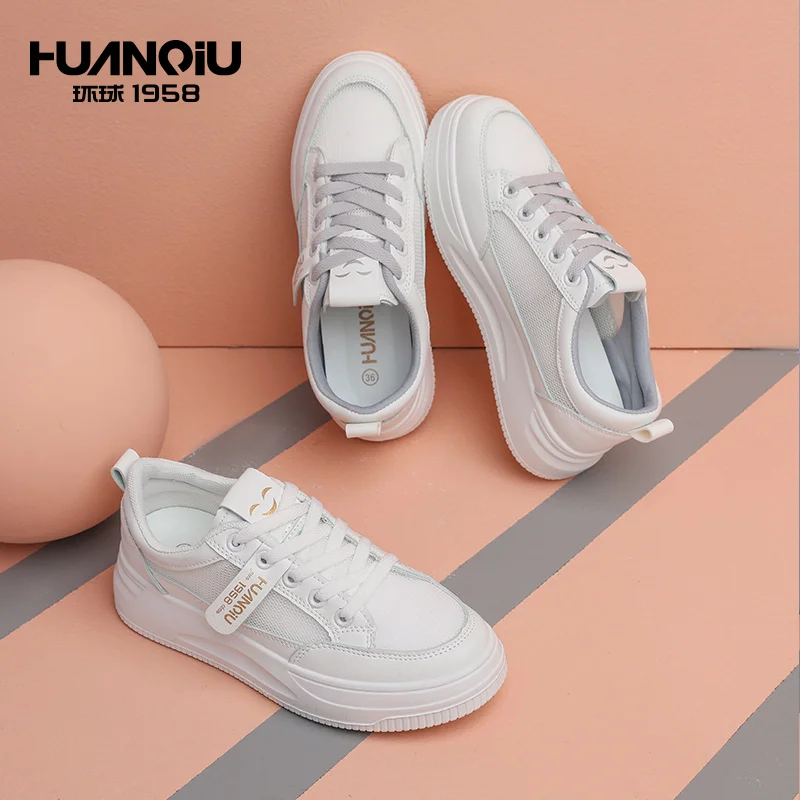 

HQY-QR03-1 HUAQIU Custom Logo Rubber Soft Materia Women Fashion Female Casual Shoes, Picture shows