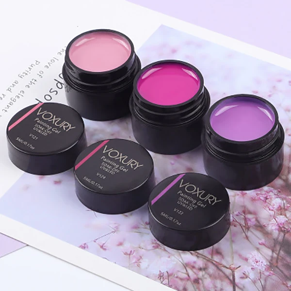 

1 Box 5 Nail Painting UV Gel Polish painting gel for nails Art UV Gel Wire Drawing Elasticity Point Line Soak Off manicure