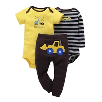 

Wholesale Price Import Baby Clothes 3pcs Baby Clothes Set Cheap Baby Clothing