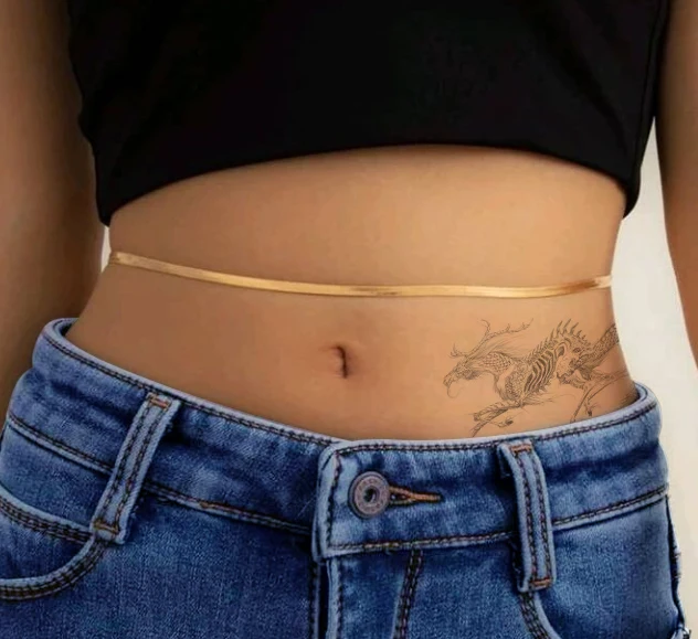 

Colorful elastic body crystal waist beads belly chain for women