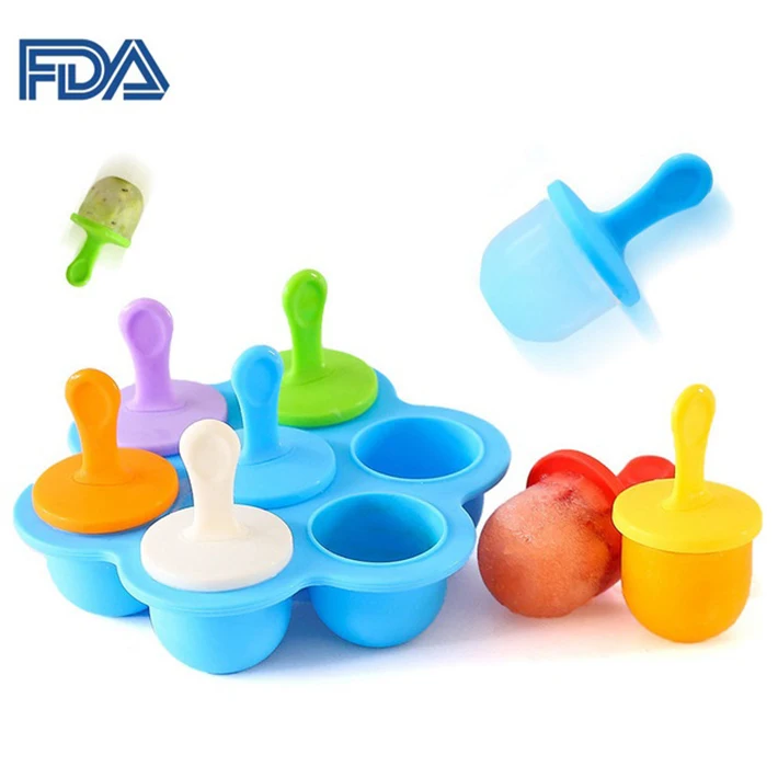 

Reusable Bpa Free Amazon Top seller Style Popsicle Mold Silicone Ice Popsicle Mold