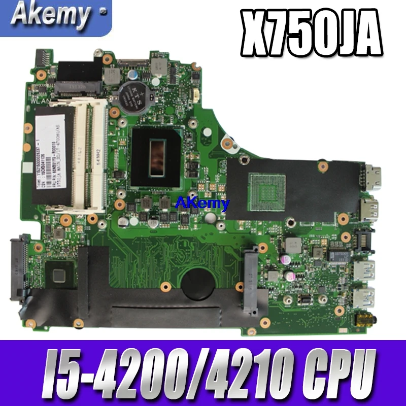 

X750JA-I5-4200/4210 Motherboard For Asus X750J k750J A750J X750JB Notebook notebook motherboard mainboard