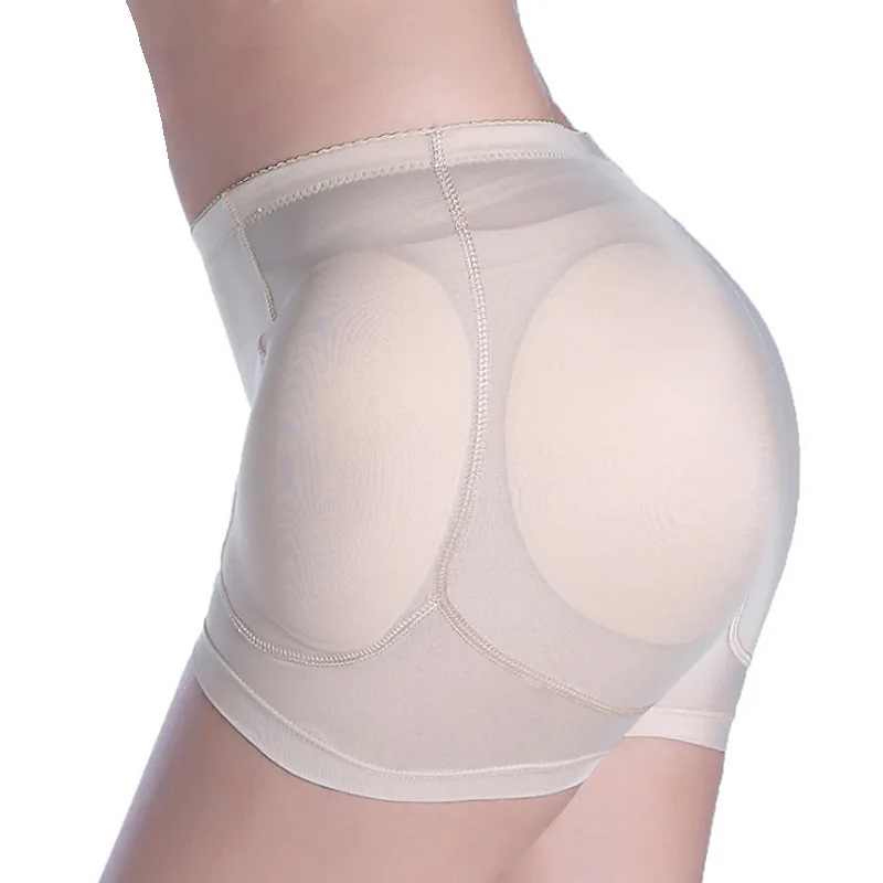 

Wholesale Women 4PCS Pads Enhancer Removable Padded Panty Push Up Butt lifter Panties Hip Shaper Underwear, Black nude