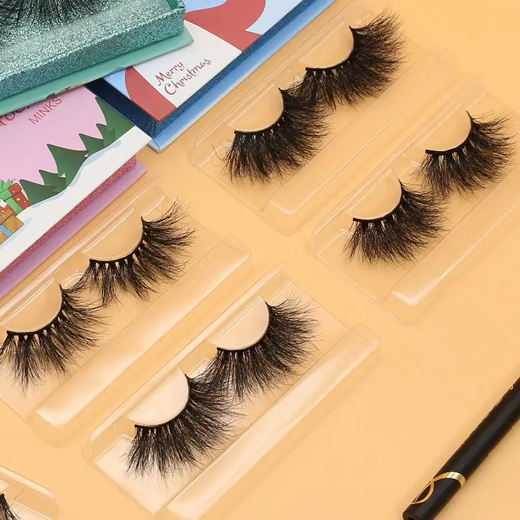 

Qingdao Eyelash High Quality Full Strip Lashes Box Wholesale Bulk Lashes Natural Mink 3d Eyelashes Vendor, Natural black or colorful