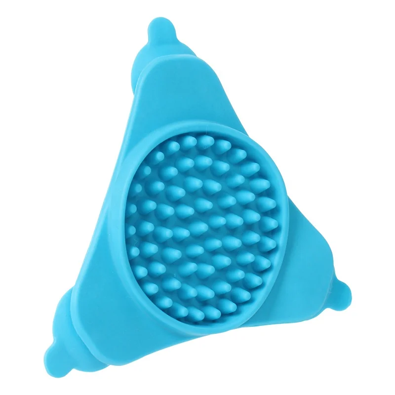 

Factory Wholesale Dog Lick Pad Custom Silicone Pet Dog Lick Mat With Suction, Sky blue
