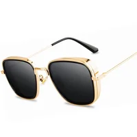 

Sinle 2019 steampunk vintage glasses steampunk sunglasses uv400 vintage sunglasses retro Metal frame