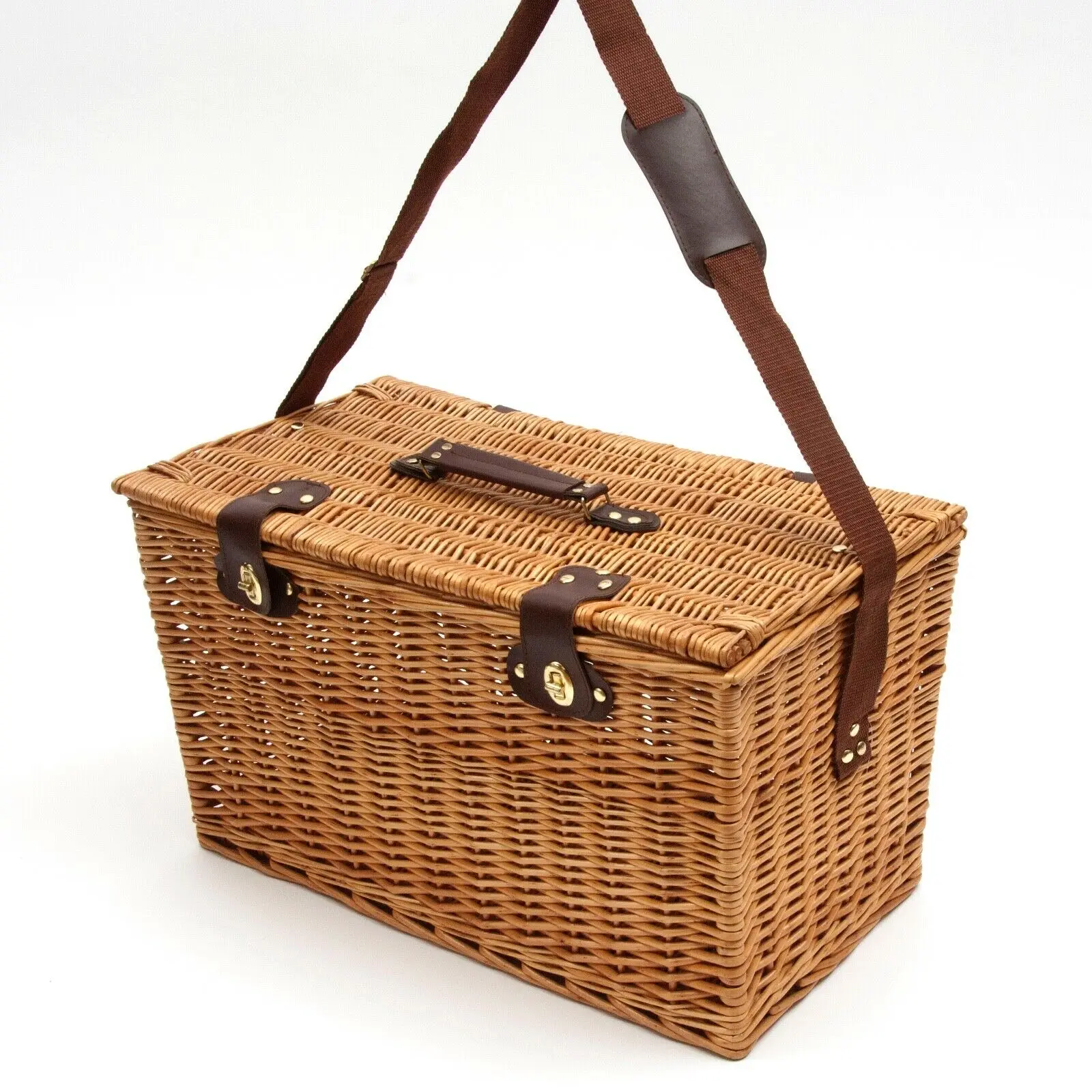 

Yanyi Wicker Picnic Basket Timber Wine Picnic set Basket Heart Shaped Picnic Basket